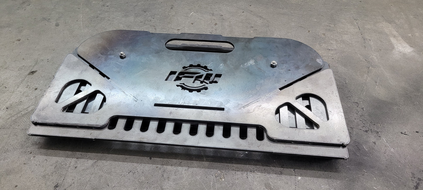 Fire pit and customizable Grill top