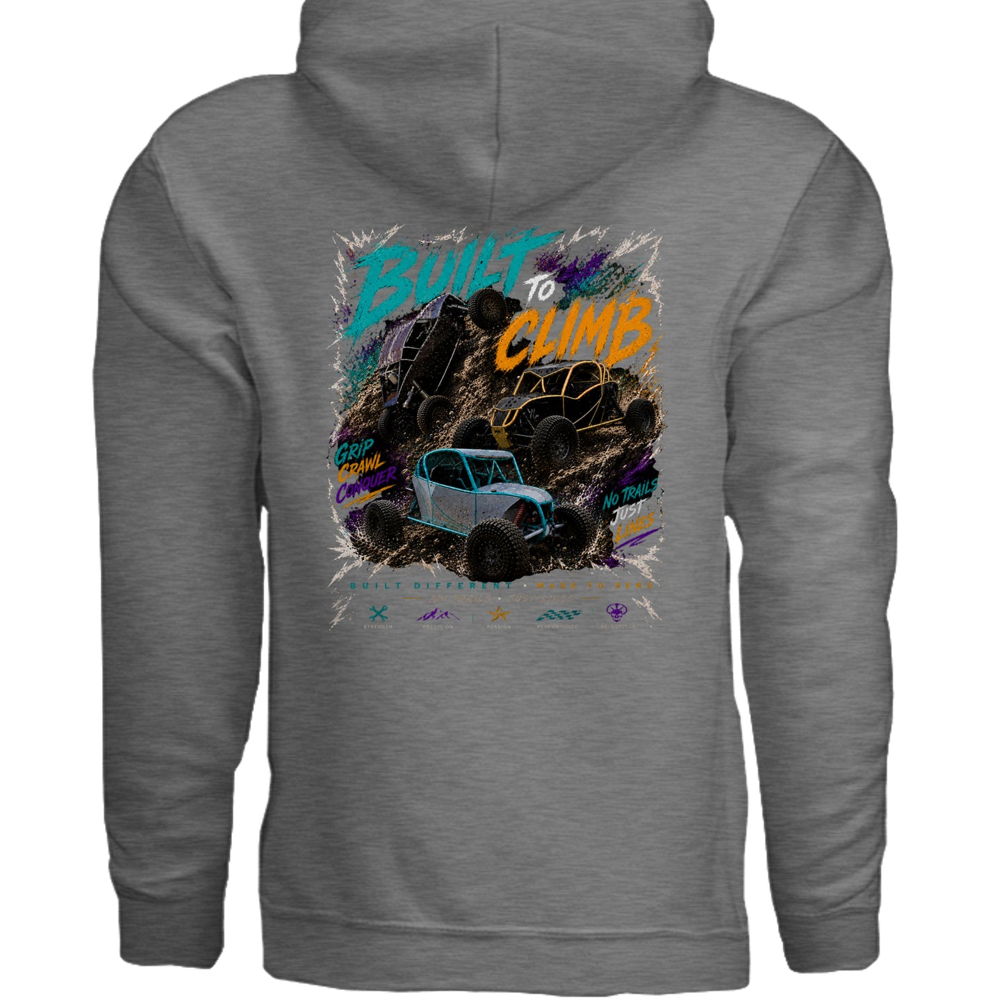 GRAPHITE HEATHER - G185 - BACK